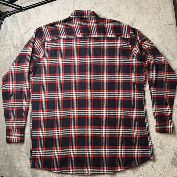 Mountain Ridge Top Men's 2XLT Red Plaid Long Sleeve Flannel Outdoor Grandpacore - Picture 2 of 9